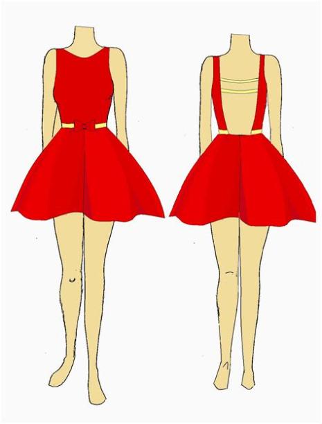 Cómo dibujar Vestido 】 Paso a Paso Muy Fácil 2023 - Dibuja Fácil