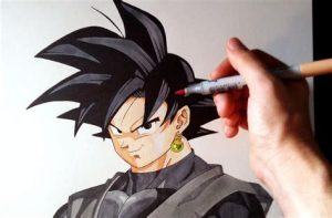 Dibujar A Black Goku Paso a Paso Fácil
