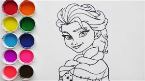 Cómo Dibuja A Elsa Para Niños Fácil Paso a Paso