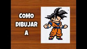 Cómo Dibuja A Goku En Minecraft Fácil Paso a Paso