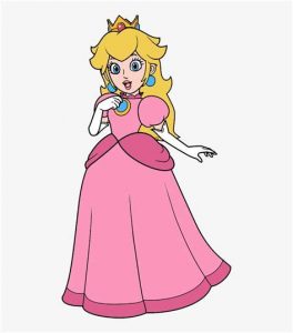 Dibujar A La Princesa Peach Fácil Paso a Paso