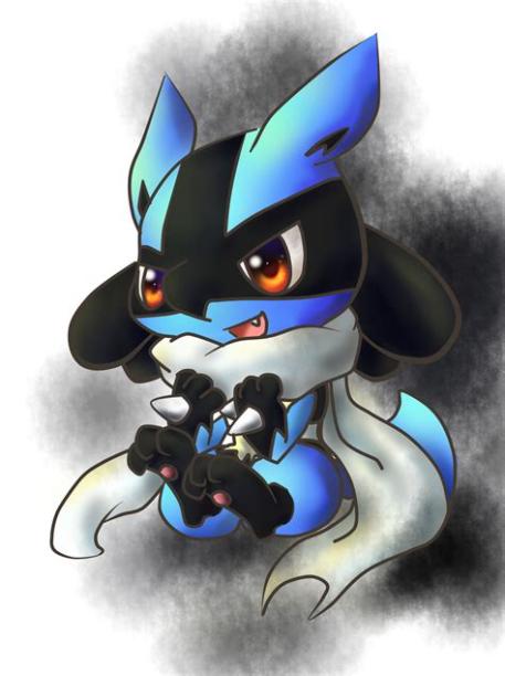 Dibuja A Lucario Kawaii Fácil Paso a Paso