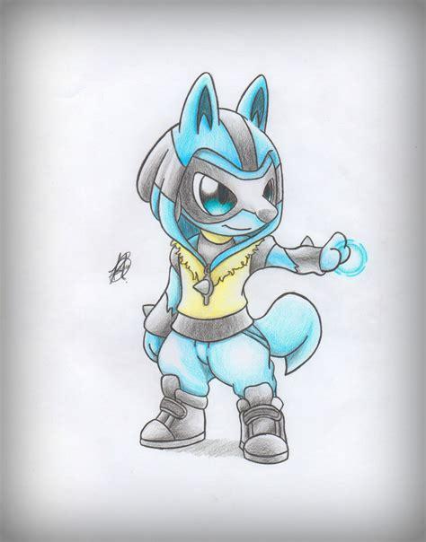 Cómo dibujar a Lucario Pokémon