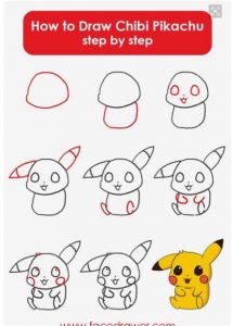 Dibujar A Pikachu Para Niños Paso a Paso Fácil