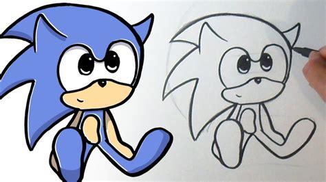 Dibujar A Sonic Kawaii Paso a Paso Fácil