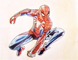 Dibuja A Spiderman Ps4 Fácil Paso a Paso