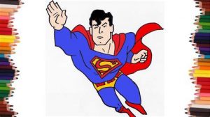Dibujar A Superman Para Niños Fácil Paso a Paso