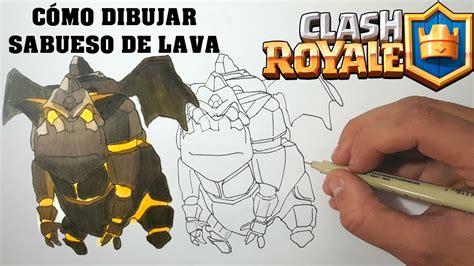 Cómo Dibujar Al Sabueso De Lava De Clash Royale Fácil Paso a Paso