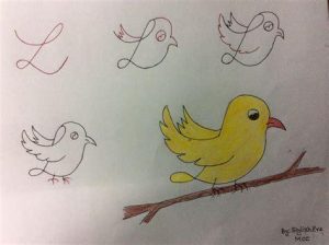 Dibujar Animales Con Letras Fácil Paso a Paso