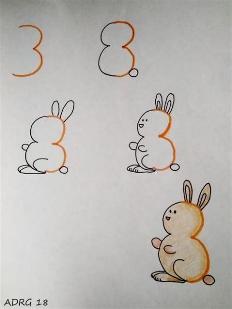 Cómo Dibujar Animales Con Numeros Paso a Paso Fácil