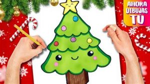 Cómo Dibuja Arbol Navidad Paso a Paso Fácil