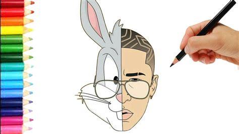 Cómo Dibuja Bad Bunny Fácil Paso a Paso