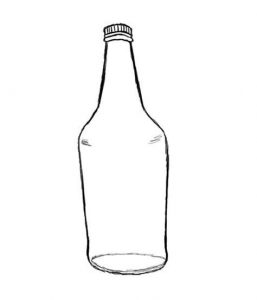 Cómo Dibujar Botella Paso a Paso Fácil