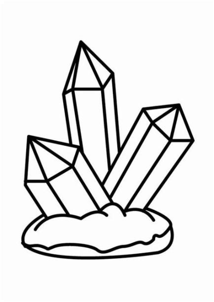 Cómo Dibujar Cristales Fácil Paso a Paso