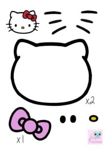 Dibujar La Cara De Hello Kitty Fácil Paso a Paso