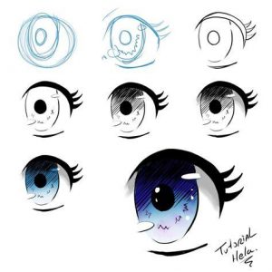 Cómo Dibujar Ojos Comic Fácil Paso a Paso