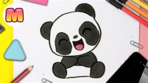 Dibujar Panda Kawaii Paso a Paso Fácil