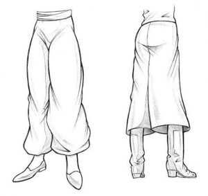 Dibuja Pantalon Fácil Paso a Paso