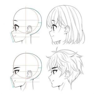 Cómo Dibujar Personajes Anime Cara Paso a Paso Fácil