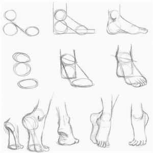 Cómo Dibuja Pies Descalzos Paso a Paso Fácil