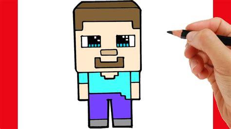 Cómo Dibujar Steve Minecraft Paso a Paso Fácil