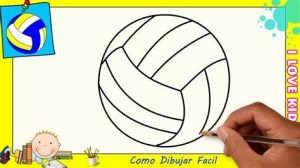 Cómo Dibujar Un Balon De Voleibol Fácil Paso a Paso