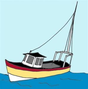 Cómo Dibujar Un Barco De Pesca Paso a Paso Fácil
