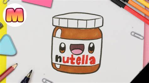 Dibuja Un Bote De Nutella Kawaii Fácil Paso a Paso