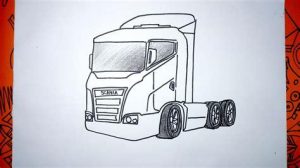 Dibuja Un Camion Scania Paso a Paso Fácil