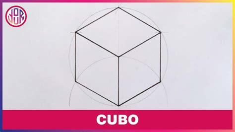 Cómo Dibuja Un Cubo Geometrico Fácil Paso a Paso