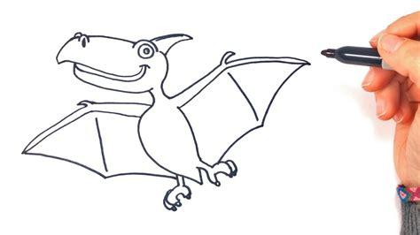 Cómo dibujar Un Dinosaurio Volador 】 Paso a Paso Muy Fácil 2023 - Dibuja  Fácil