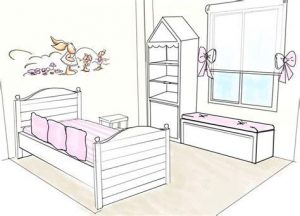 Dibuja Un Dormitorio Fácil Paso a Paso