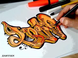 Dibuja Un Graffiti En 3D Paso a Paso Fácil