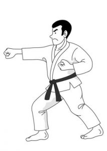 Cómo Dibuja Un Judoka Fácil Paso a Paso