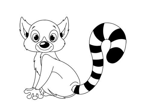 Dibujar Un Lemur Fácil Paso a Paso