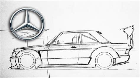 Cómo Dibuja Un Mercedes Fácil Paso a Paso