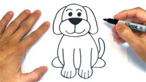 Dibujar Un Perro A Lapiz Para Niños Paso a Paso Fácil