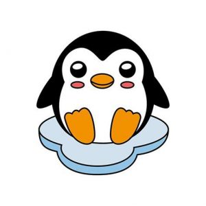 Dibujar Un Pinguino Tierno Paso a Paso Fácil