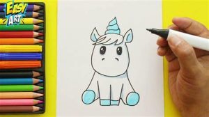 Dibujar Un Pony Para Niños Paso a Paso Fácil