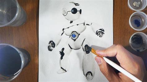 Cómo Dibuja Un Robot En 3D Fácil Paso a Paso