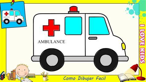 Dibujar Una Ambulancia Paso a Paso Fácil