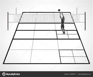 Dibujar Una Cancha De Voleibol Paso a Paso Fácil