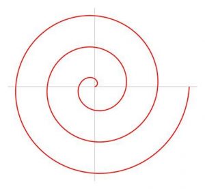 Dibuja Una Espiral De Arquimedes Fácil Paso a Paso
