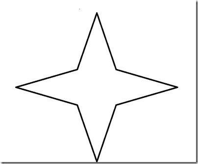 Cómo Dibuja Una Estrella De Cuatro Puntas Fácil Paso a Paso