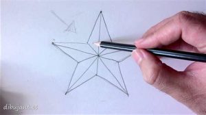 Cómo Dibujar Una Estrella De Papel Paso a Paso Fácil