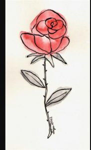 Cómo Dibujar Una Rosa De Sant Jordi Paso a Paso Fácil