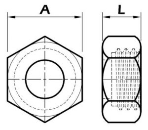 Cómo Dibuja Una Tuerca Hexagonal Paso a Paso Fácil
