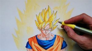 Cómo Dibujar A Goku Ssj 1 Paso a Paso Fácil