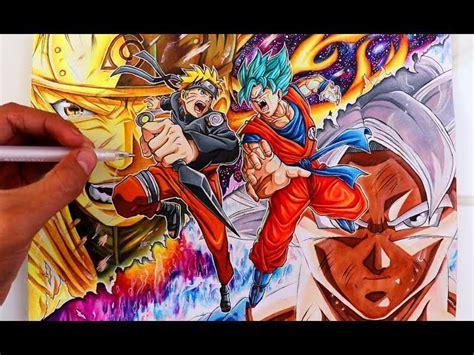 Cómo Dibuja A Goku Vs Naruto Fácil Paso a Paso
