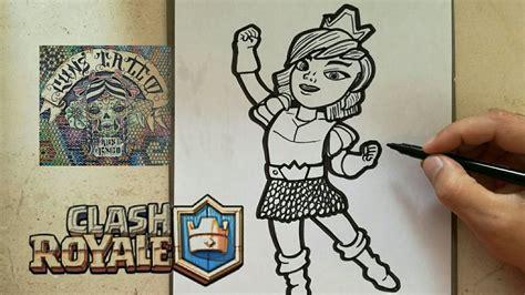 Cómo Dibuja A La Princesa De Clash Royale Paso a Paso Fácil